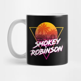 Smokey Robinson - Proud Name Retro 80s Sunset Aesthetic Design Mug